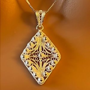 Lace 925 Sterling Silver Necklace